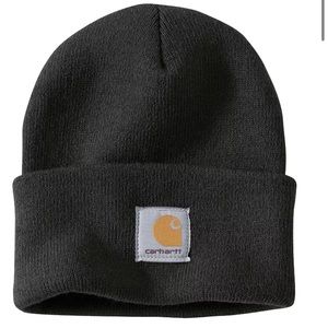Carhartt black cuffed beanie acrylic watch hat